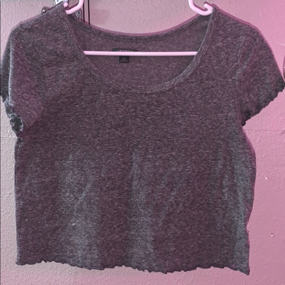 grey crop top